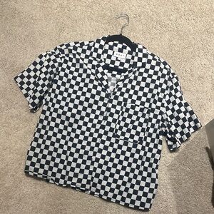 Wray Black & White Check Short Sleeve Shirt